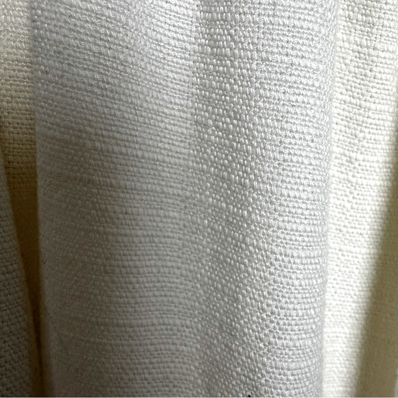 Anthropologie Oceanside wide leg cropped pants cream Small beachy coastal boho - Picture 14 of 15